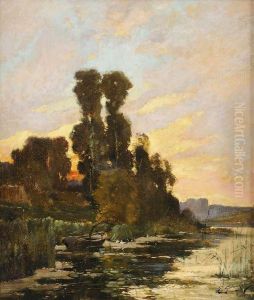 Paysage A La Barque Aux Alentours De Champigny
