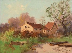 Maison Dans La Campagne by Eugene Galien-Laloue