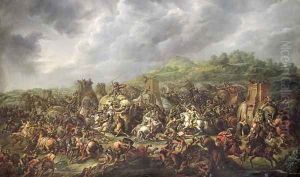 The Defeat of Porus by Alexander the Great (356-323 BC) 327 BC by Francois Louis Joseph Watteau