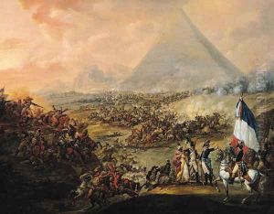 Battle of Pyramids, 21 July 1798 by Francois Louis Joseph Watteau