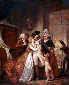 The Departure of the Volunteers by Francois Louis Joseph Watteau