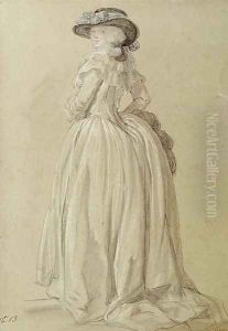 Standing Young Woman by Francois Louis Joseph Watteau