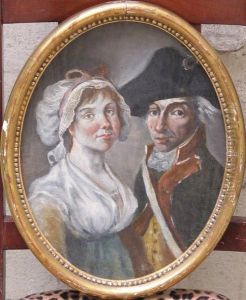 Portrait D'un Couple De Revolutionnaires by Jacques Gamelin