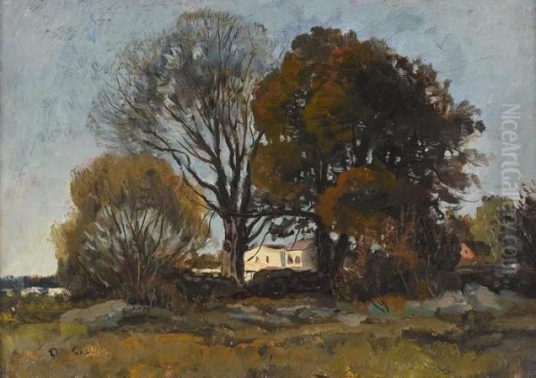 Herbstliche Landschaft Mit Einem Hof - view 1