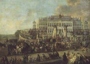 The Fete at Broquelet by Francois Louis Joseph Watteau