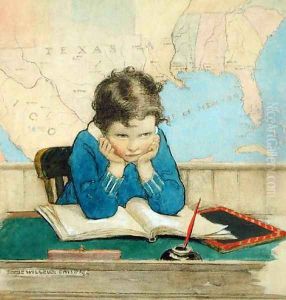 Cover illustration for Good Housekeeping magazine, October 1928 by Jessie Wilcox-Smith