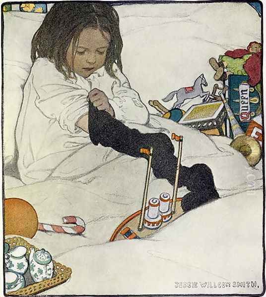 Opening the Christmas Stocking, 1902 - view 1