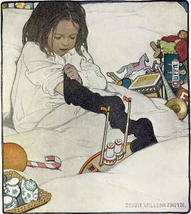 Opening the Christmas Stocking, 1902 by Jessie Wilcox-Smith