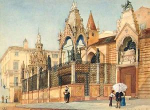 The Tombs Of Can Grande Della Scala, Verona by Jessie Wilcox-Smith