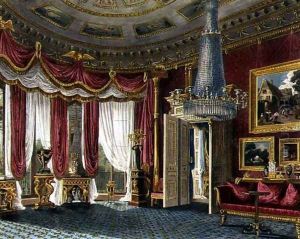 Rose Satin Drawing Room (second view) Carlton House, engraved by R. Reeve (fl.1811-37) from 'The History of the Royal Residences by William Henry Pyne (1769-1843) pub. 1818 by Charles Wild