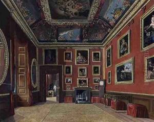 The Kings Dressing Room, Windsor Castle, from Royal Residences, engraved by W. J. Bennett, pub. by William Henry Pyne (1769-1843), 1816 by Charles Wild