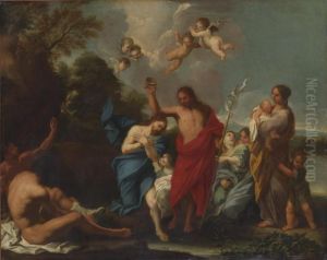 The Baptism Of Christ by Luigi Garzi