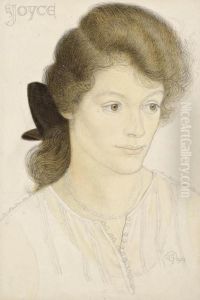 Portrait Study Of Joyce by Arthur Joseph Gaskin