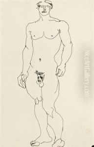 Male Nude Standing by Henri Gaudier-Brzeska