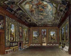 The Queens Drawing Room, Windsor Castle, from Royal Residences, engraved by Thomas Sutherland (b.1785), pub. by William Henry Pyne (1769-1843), 1816 by Charles Wild