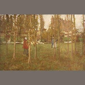 Figures Among Trees by David Gauld