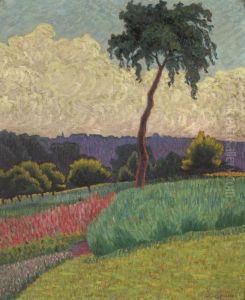 Paysage En Provence by Leo Gausson