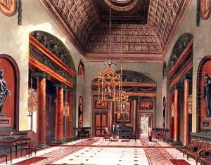 The Entrance Hall, Carlton House, engraved by R. Reeve, pub. 1819 by W.H.Pyne by Charles Wild