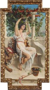 Dolce Far Niente Van Een Zuiderse Schone by Willem Geets