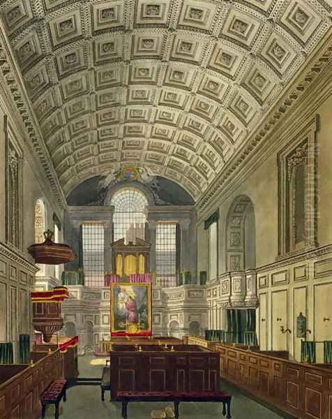 The German Chapel, St. James's Palace, from 'The History of the Royal Residences', engraved by Daniel Havell (1785-1826), by William Henry Pyne (1769-1843), 181 - view 1