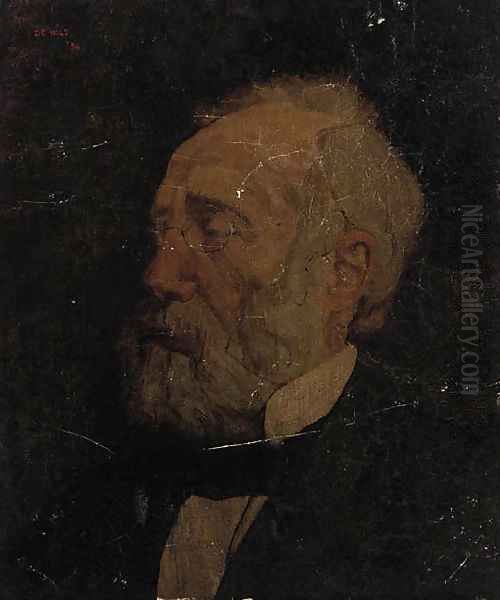A portrait of the painter Jozef Israels - view 1