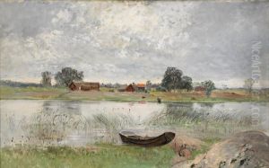 Insjolandskap by Anton Genberg