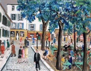 Montmartre, La Place Du Tertre by Lucien Genin