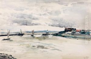 Honfleur, L'estuaire by Paul-Elie Gernez