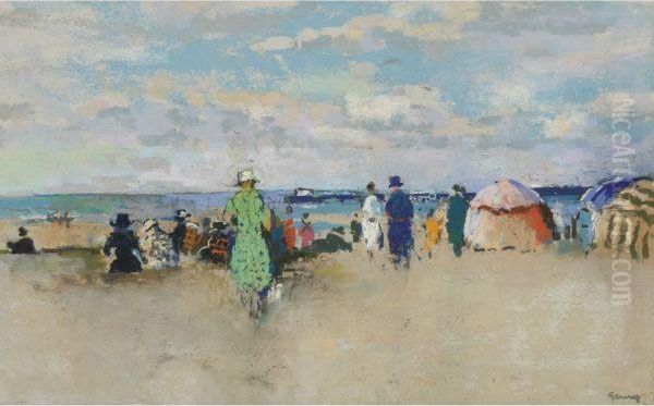 Scene De Plage, Trouville - view 1