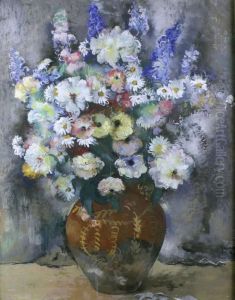 Grand Vase De Fleurs by Paul-Elie Gernez