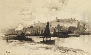 Le Port De Honfleur by Paul-Elie Gernez
