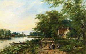 A Country Lane by Frederick Waters Watts