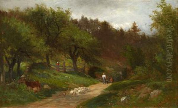A Shepherd And His Flock - view 1