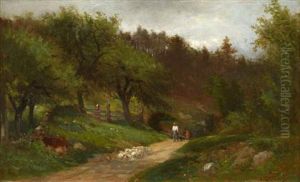 A Shepherd And His Flock by Samuel Lancaster Gerry