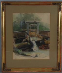 "gebirgsbach Mit Schleuse"