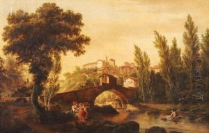Ponte De Pelagho A Valonbrosa Toscana by Giuseppe Gherardi