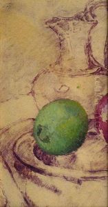 Brocca E Mela Verde by Oscar Ghiglia