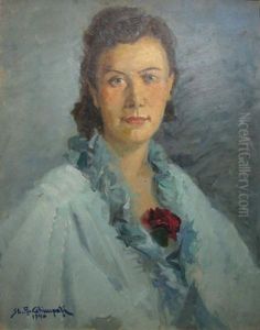 Tnara Cu Bluza Albastra