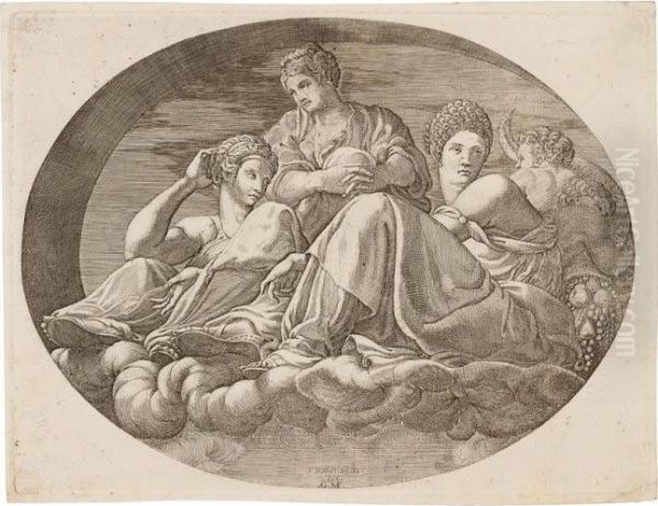 Cerere Con Altre Divinita E Due Putti - view 1