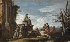 Capriccio Di Rovine Con Figure