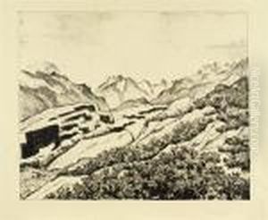 Fruhling In Den Engadiner Bergen by Giovanni Giacometti