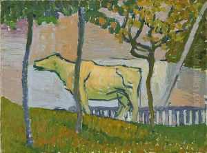 Vache A Stampa by Giovanni Giacometti