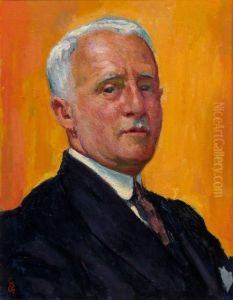 Portrait D'oscar Hirschfeld by Giovanni Giacometti