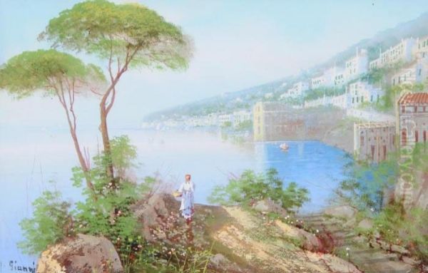 Il Golfi Di Napoli Con Palazzo Donn'anna - view 1