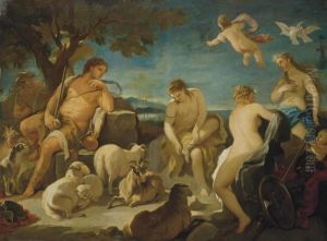 The Judgement Of Paris by Corrado Giaquinto