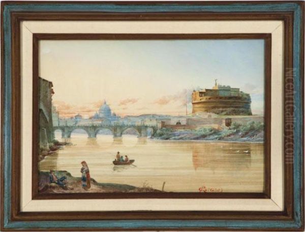 A View Of The Castel Sant'angelo, Rome - view 1