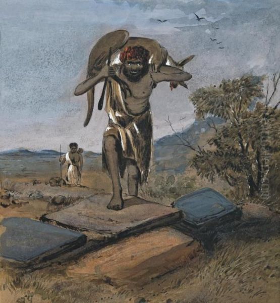 Natives Returning From The Hunt - view 1