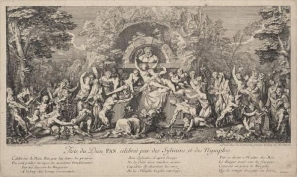 Feste Du Dieu Pan, Celebree Par Des Sylvains Et Des Nymphes - view 1