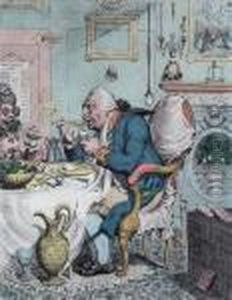 Five Political Caricatures Dated Between by James Gillray