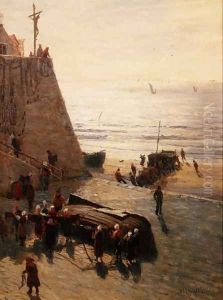 Drying the Nets by William Lionel Wyllie